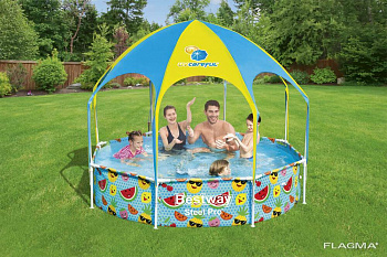 Каркасный бассейн с навесом 244х51 см, 1688 л Bestway