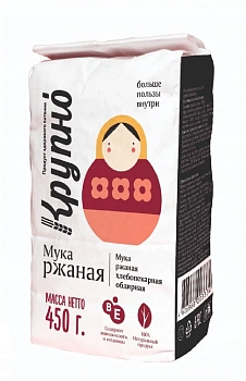  Ржаная мука оптом в бумажных пакетах 450г
